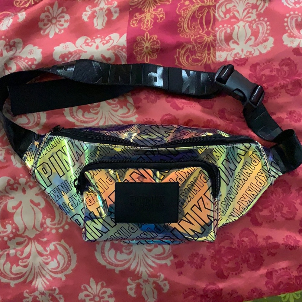 PINK Reflective Fanny Pack